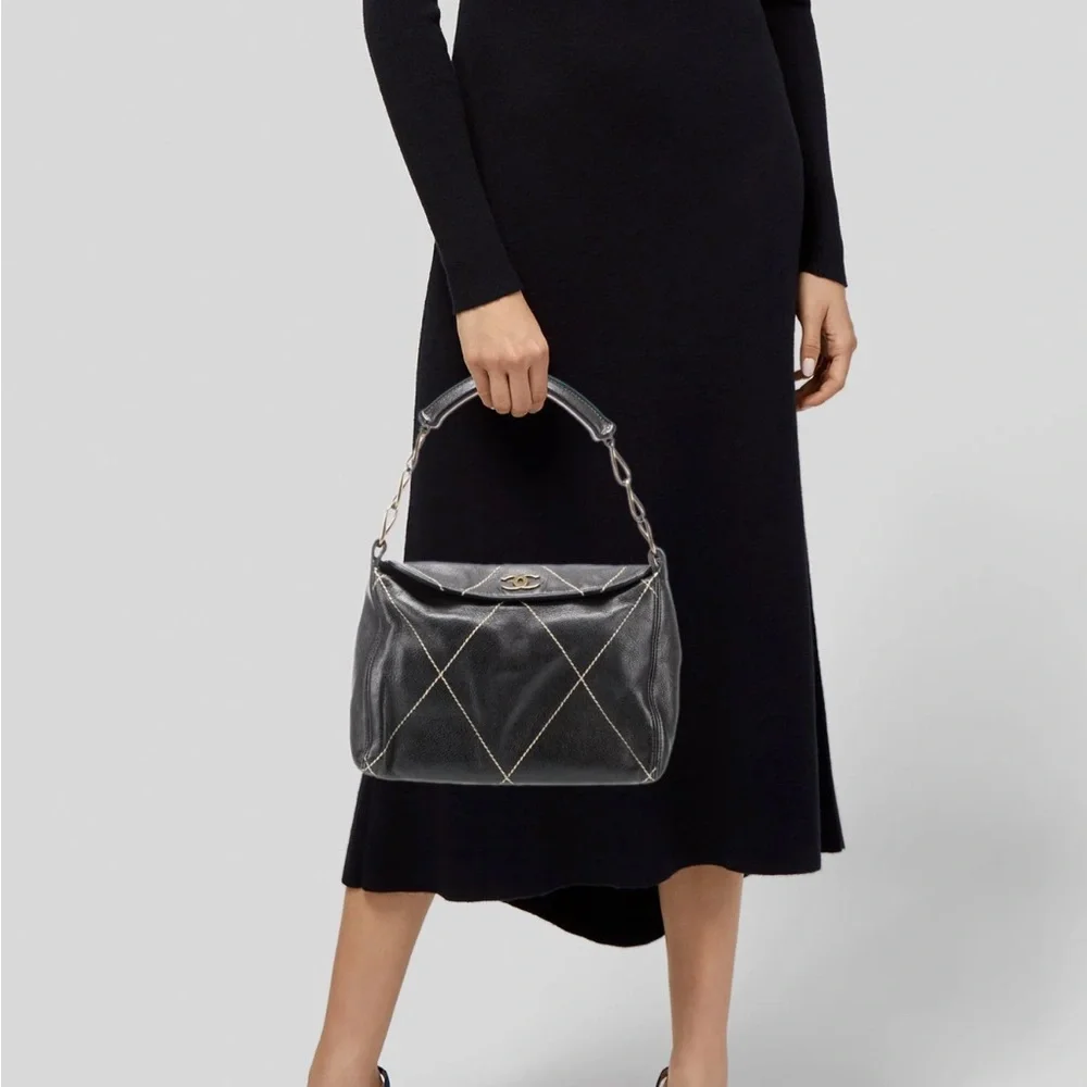 Gorgeous! Chanel Wild Stitch fold over top chain tote - Picture 14 of 14